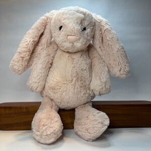 Jellycat Bashful Blush Bunny Soft Pink Rabbit Stuffed Animal Medium 12” Lovey